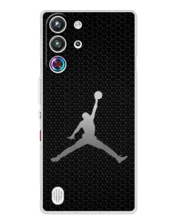 Чехол для ZTE Nubia RedMagic 10 Pro с картинкой «Jordan Dark Carbon»