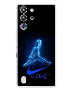 Чехол для ZTE Nubia RedMagic 10 Pro с картинкой «Jordan Neon Blue»