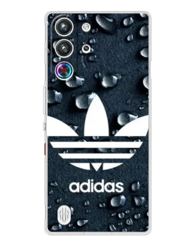 Чехол для ZTE Nubia RedMagic 10 Pro с картинкой «Adidas Trefoil Blue»