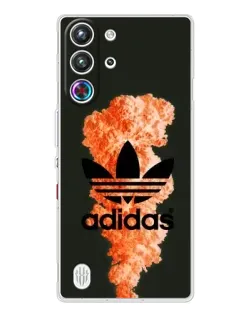 Чехол для ZTE Nubia RedMagic 10 Pro с картинкой «Оранжевый дым Adidas» Чехол для ZTE Nubia RedMagic 10 Pro с картинкой «Оранжевый дым Adidas»