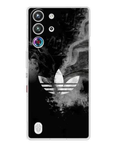 Чехол для ZTE Nubia RedMagic 10 Pro с картинкой «Абстрактный дым Adidas»