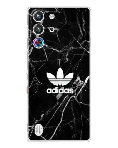 Чехол для ZTE Nubia RedMagic 10 Pro с картинкой «Белый мрамор Adidas»