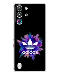 Чехол для ZTE Nubia RedMagic 10 Pro с картинкой «Взрыв красок Adidas»