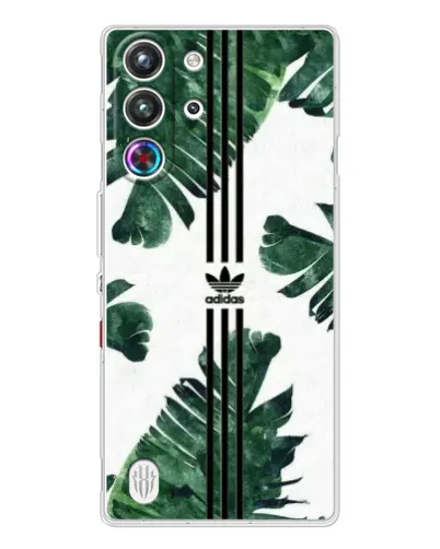 Чехол для ZTE Nubia RedMagic 10 Pro с картинкой «Пальмовые листья адидас»
