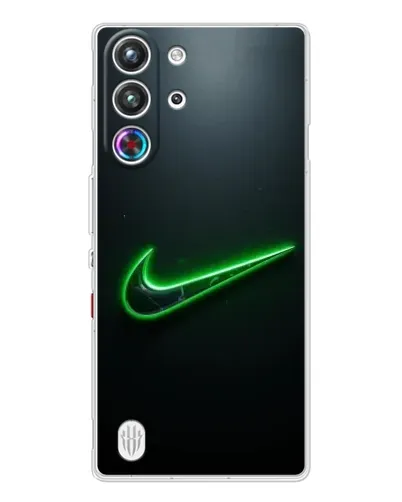 Чехол для ZTE Nubia RedMagic 10 Pro с картинкой «Неоновый контур Nike» Чехол для ZTE Nubia RedMagic 10 Pro с картинкой «Неоновый контур Nike»