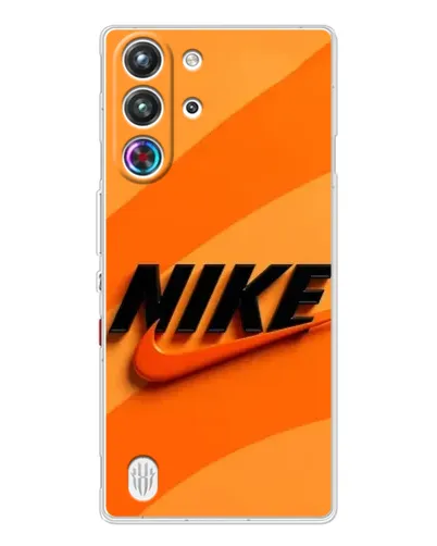 Чехол для ZTE Nubia RedMagic 10 Pro с картинкой «Оранжевый драйв Nike» Чехол для ZTE Nubia RedMagic 10 Pro с картинкой «Оранжевый драйв Nike»