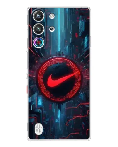 Чехол для ZTE Nubia RedMagic 10 Pro с картинкой «Техногенный стиль Nike» Чехол для ZTE Nubia RedMagic 10 Pro с картинкой «Техногенный стиль Nike»