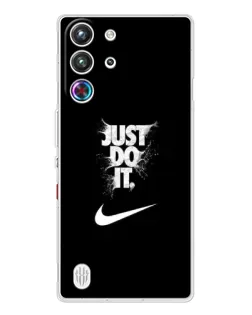 Чехол для ZTE Nubia RedMagic 10 Pro с картинкой «Текстовый принт Nike» Чехол для ZTE Nubia RedMagic 10 Pro с картинкой «Текстовый принт Nike»