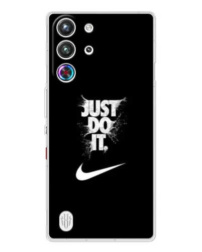 Чехол для ZTE Nubia RedMagic 10 Pro с картинкой «Текстовый принт Nike» Чехол для ZTE Nubia RedMagic 10 Pro с картинкой «Текстовый принт Nike»