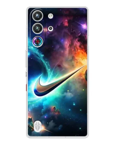 Чехол для ZTE Nubia RedMagic 10 Pro с картинкой «Космический Nike Swoosh» Чехол для ZTE Nubia RedMagic 10 Pro с картинкой «Космический Nike Swoosh»