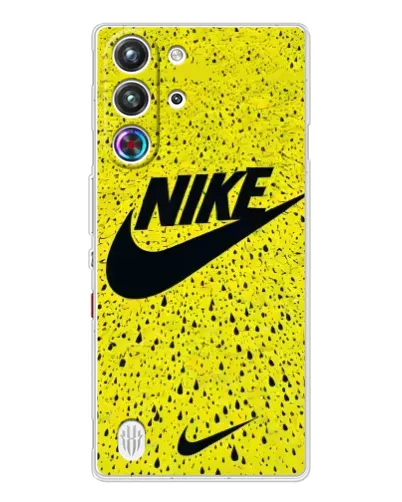 Чехол для ZTE Nubia RedMagic 10 Pro с картинкой «Желтый текстурный Nike» Чехол для ZTE Nubia RedMagic 10 Pro с картинкой «Желтый текстурный Nike»
