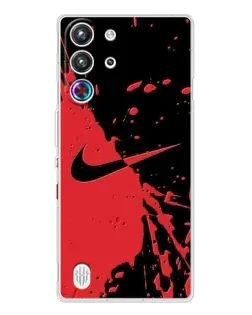 Чехол для ZTE Nubia RedMagic 10 Pro с картинкой «Красные брызги Nike» Чехол для ZTE Nubia RedMagic 10 Pro с картинкой «Красные брызги Nike»