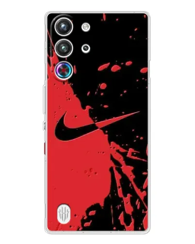 Чехол для ZTE Nubia RedMagic 10 Pro с картинкой «Красные брызги Nike» Чехол для ZTE Nubia RedMagic 10 Pro с картинкой «Красные брызги Nike»