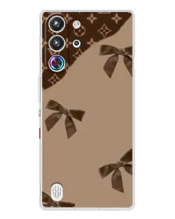Чехол для ZTE Nubia RedMagic 10 Pro с картинкой «LV — кофейный атлас»
