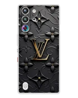 Чехол для ZTE Nubia RedMagic 10 Pro с картинкой «Кожаная текстура LV»