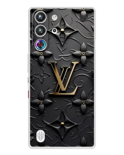 Чехол для ZTE Nubia RedMagic 10 Pro с картинкой «Кожаная текстура LV»