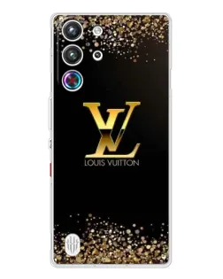 Чехол для ZTE Nubia RedMagic 10 Pro с картинкой «LV — золотые искры»