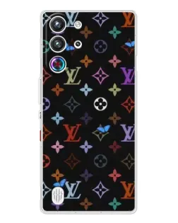 Чехол для ZTE Nubia RedMagic 10 Pro с картинкой «Цветная монограмма LV»