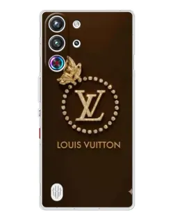Чехол для ZTE Nubia RedMagic 10 Pro с картинкой «LV — золотая печать»