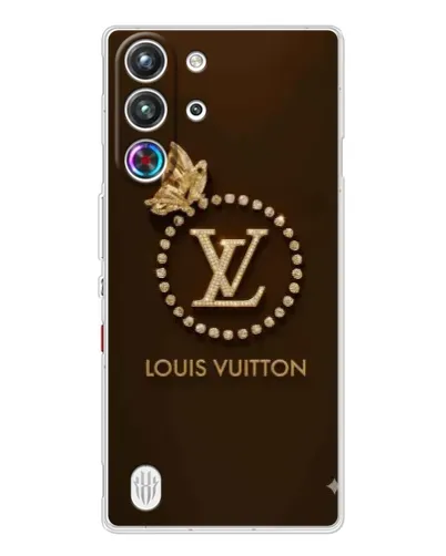 Чехол для ZTE Nubia RedMagic 10 Pro с картинкой «LV — золотая печать»