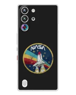 Чехол для ZTE Nubia RedMagic 10 Pro с картинкой «NASA — эмблема миссии»