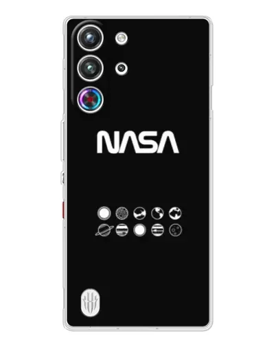 Чехол для ZTE Nubia RedMagic 10 Pro с картинкой «NASA — технический принт»