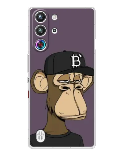 Чехол для ZTE Nubia RedMagic 10 Pro с картинкой «Bored Ape в кепке»