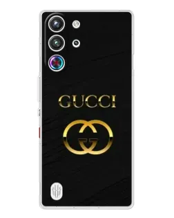 Чехол для ZTE Nubia RedMagic 10 Pro с картинкой «Золотой логотип Gucci» Чехол для ZTE Nubia RedMagic 10 Pro с картинкой «Золотой логотип Gucci»