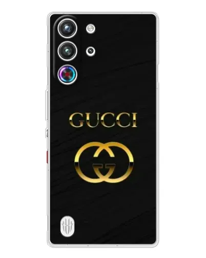 Чехол для ZTE Nubia RedMagic 10 Pro с картинкой «Золотой логотип Gucci» Чехол для ZTE Nubia RedMagic 10 Pro с картинкой «Золотой логотип Gucci»