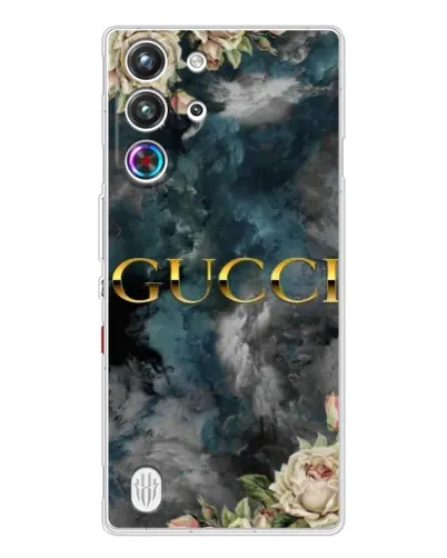 Чехол для ZTE Nubia RedMagic 10 Pro с картинкой «Абстрактные цветы Gucci» Чехол для ZTE Nubia RedMagic 10 Pro с картинкой «Абстрактные цветы Gucci»