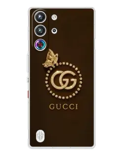 Чехол для ZTE Nubia RedMagic 10 Pro с картинкой «Gucci — золотая бабочка» Чехол для ZTE Nubia RedMagic 10 Pro с картинкой «Gucci — золотая бабочка»