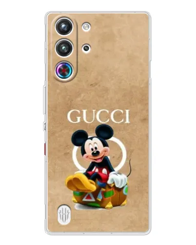 Чехол для ZTE Nubia RedMagic 10 Pro с картинкой «Микки Маус Gucci — крафт» Чехол для ZTE Nubia RedMagic 10 Pro с картинкой «Микки Маус Gucci — крафт»