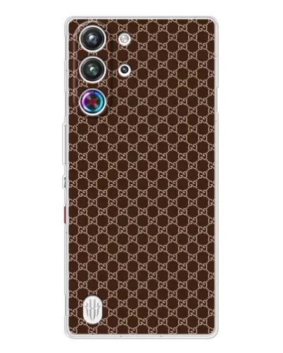 Чехол для ZTE Nubia RedMagic 10 Pro с картинкой «Gucci — шоколадная сетка» Чехол для ZTE Nubia RedMagic 10 Pro с картинкой «Gucci — шоколадная сетка»