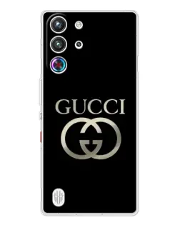 Чехол для ZTE Nubia RedMagic 10 Pro с картинкой «Gucci — золото на черном» Чехол для ZTE Nubia RedMagic 10 Pro с картинкой «Gucci — золото на черном»