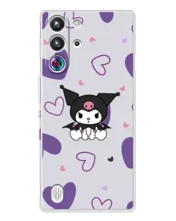 Чехол для ZTE Nubia RedMagic 10 Pro с картинкой «Kuromi и лавандовые сердца» Чехол для ZTE Nubia RedMagic 10 Pro с картинкой «Kuromi и лавандовые сердца»