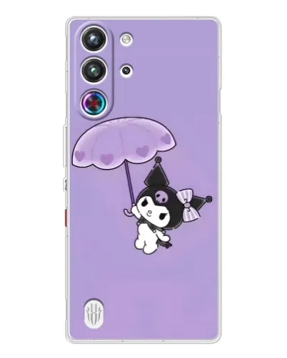 Чехол для ZTE Nubia RedMagic 10 Pro с картинкой «Kuromi с зонтиком» Чехол для ZTE Nubia RedMagic 10 Pro с картинкой «Kuromi с зонтиком»