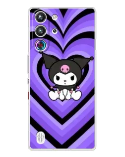 Чехол для ZTE Nubia RedMagic 10 Pro с картинкой «Kuromi и фиолетовые сердца» Чехол для ZTE Nubia RedMagic 10 Pro с картинкой «Kuromi и фиолетовые сердца»
