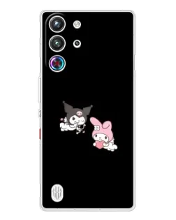 Чехол для ZTE Nubia RedMagic 10 Pro с картинкой «My Melody и Kuromi» Чехол для ZTE Nubia RedMagic 10 Pro с картинкой «My Melody и Kuromi»