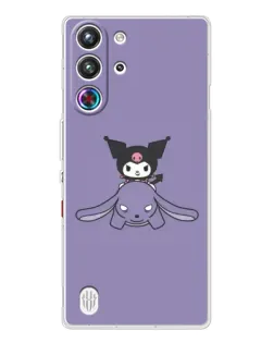 Чехол для ZTE Nubia RedMagic 10 Pro с картинкой «Kuromi на лиловом фоне» Чехол для ZTE Nubia RedMagic 10 Pro с картинкой «Kuromi на лиловом фоне»
