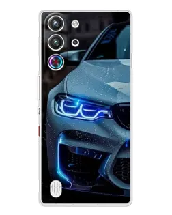 Чехол для ZTE Nubia RedMagic 10 Pro с картинкой «Взгляд BMW с синими фарами»