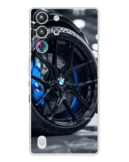 Чехол для ZTE Nubia RedMagic 10 Pro с картинкой «Колесо BMW вблизи»