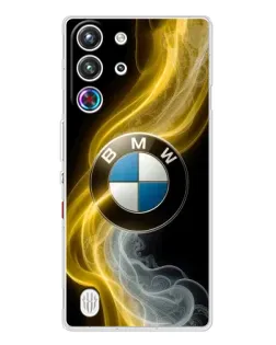 Чехол для ZTE Nubia RedMagic 10 Pro с картинкой «Золотистый дым BMW»