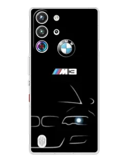 Чехол для ZTE Nubia RedMagic 10 Pro с картинкой «Минималистичный принт BMW M3»