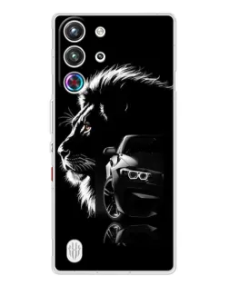 Чехол для ZTE Nubia RedMagic 10 Pro с картинкой «BMW и лев»