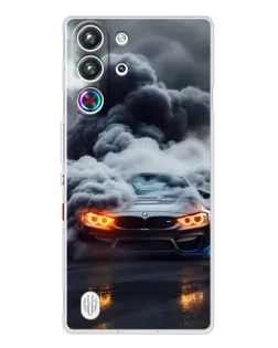 Чехол для ZTE Nubia RedMagic 10 Pro с картинкой «BMW в дыму»