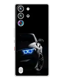 Чехол для ZTE Nubia RedMagic 10 Pro с картинкой «BMW — ночной взгляд» Чехол для ZTE Nubia RedMagic 10 Pro с картинкой «BMW — ночной взгляд»