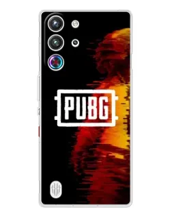 Чехол для ZTE Nubia RedMagic 10 Pro с картинкой «Яркий логотип PUBG»