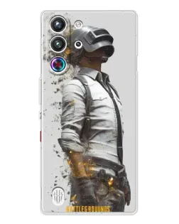 Чехол для ZTE Nubia RedMagic 10 Pro с картинкой «PUBG — боец в пыли»