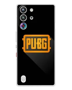 Чехол для ZTE Nubia RedMagic 10 Pro с картинкой «PUBG — рамка лого»