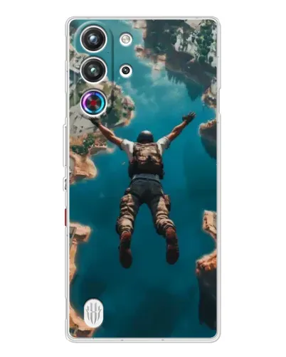 Чехол для ZTE Nubia RedMagic 10 Pro с картинкой «PUBG — свободное падение»